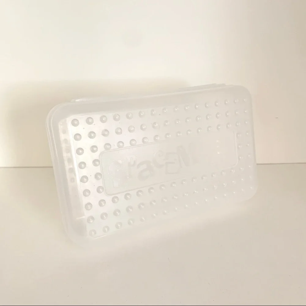 Vintage clear spacemaker stationary pencil case